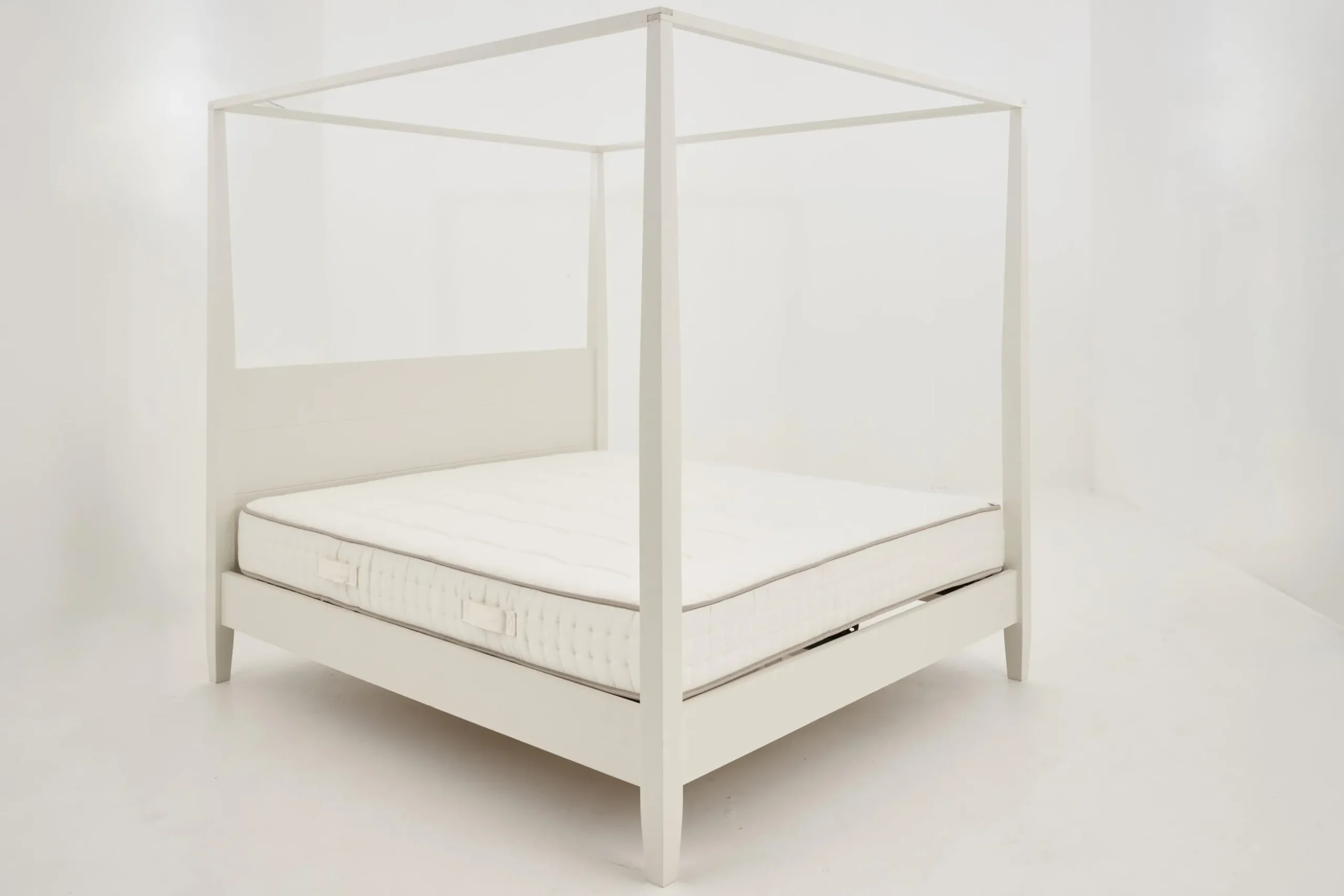 Cape Cod, Four-Poster Bed, White, 160 Cm