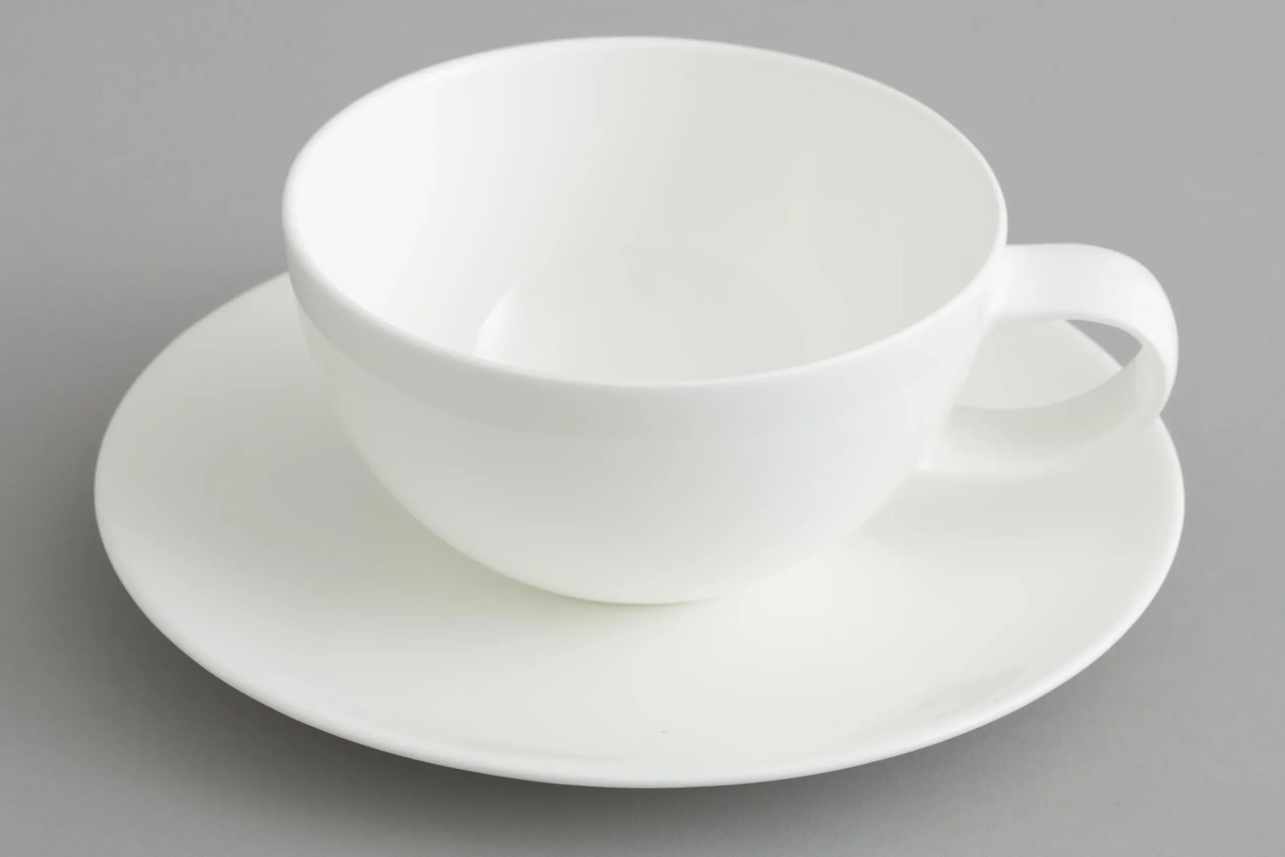 Cathy, Cup And Saucer, Bone China, White, 200Ml