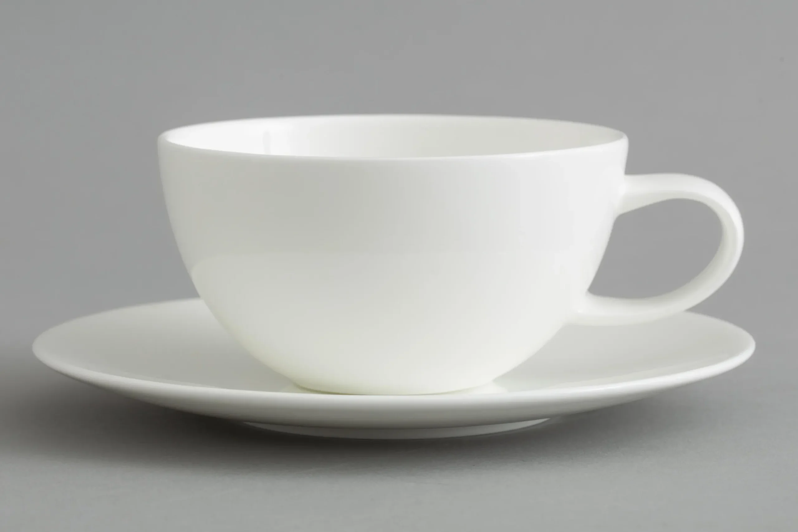 Cathy, Cup And Saucer, Bone China, White, 200Ml