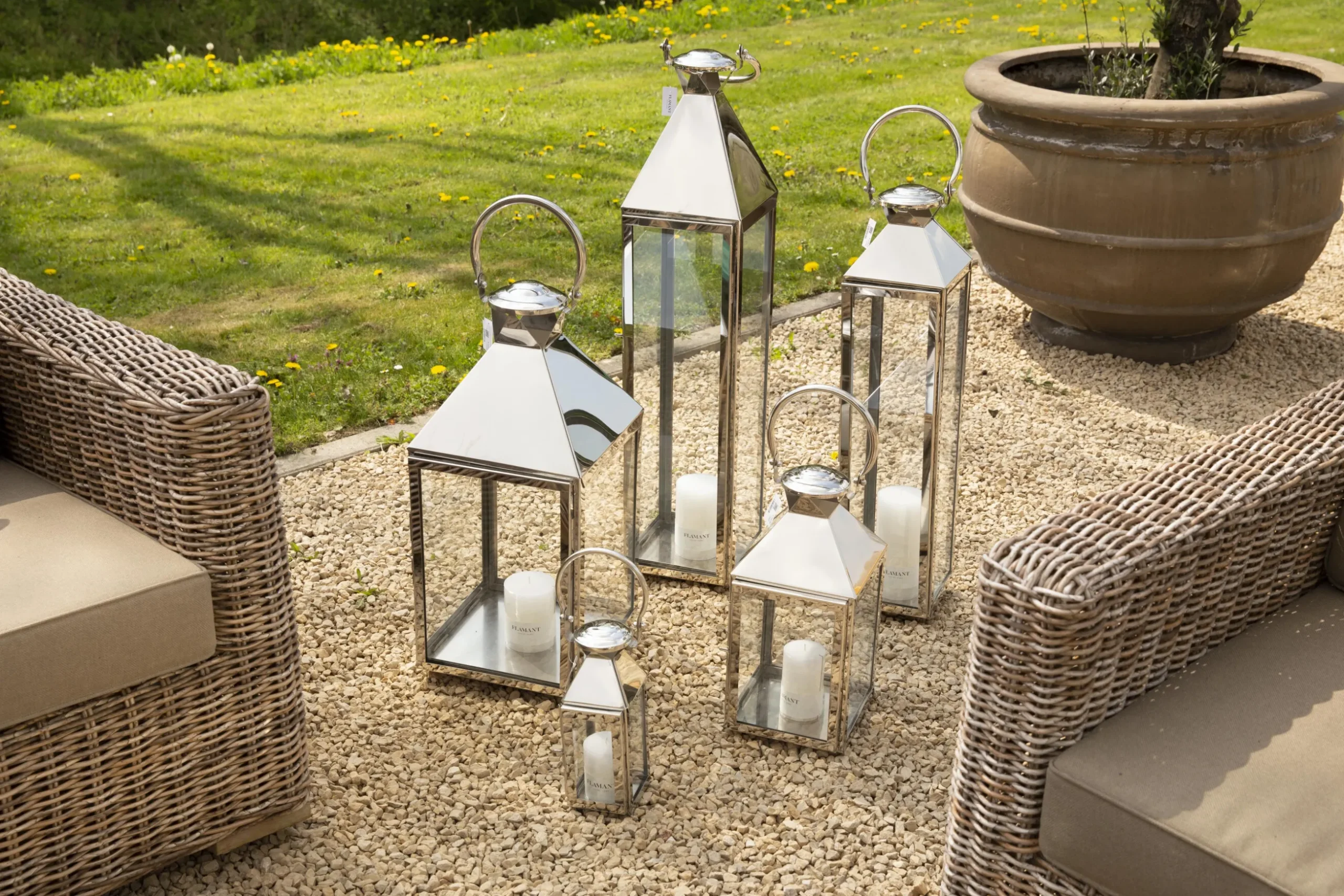 Charme, Lantern, Steel And Glass, M