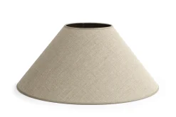 Circum, Lampshade, Natural And Silver, Conical, 55 Cm