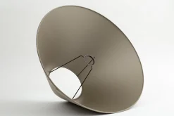 Circum, Lampshade, Natural And Silver, Conical, 55 Cm