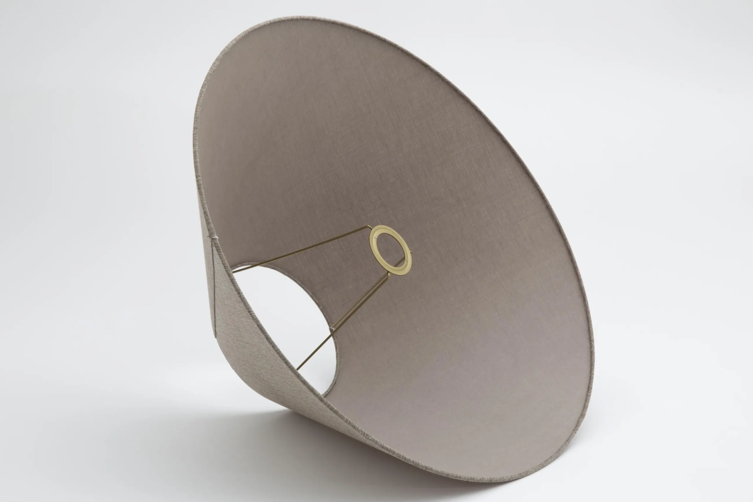 Circum, Lampshade, Natural And Grey, Conical, 55 Cm