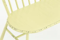 Claire, Garden Bench, Retro Yellow
