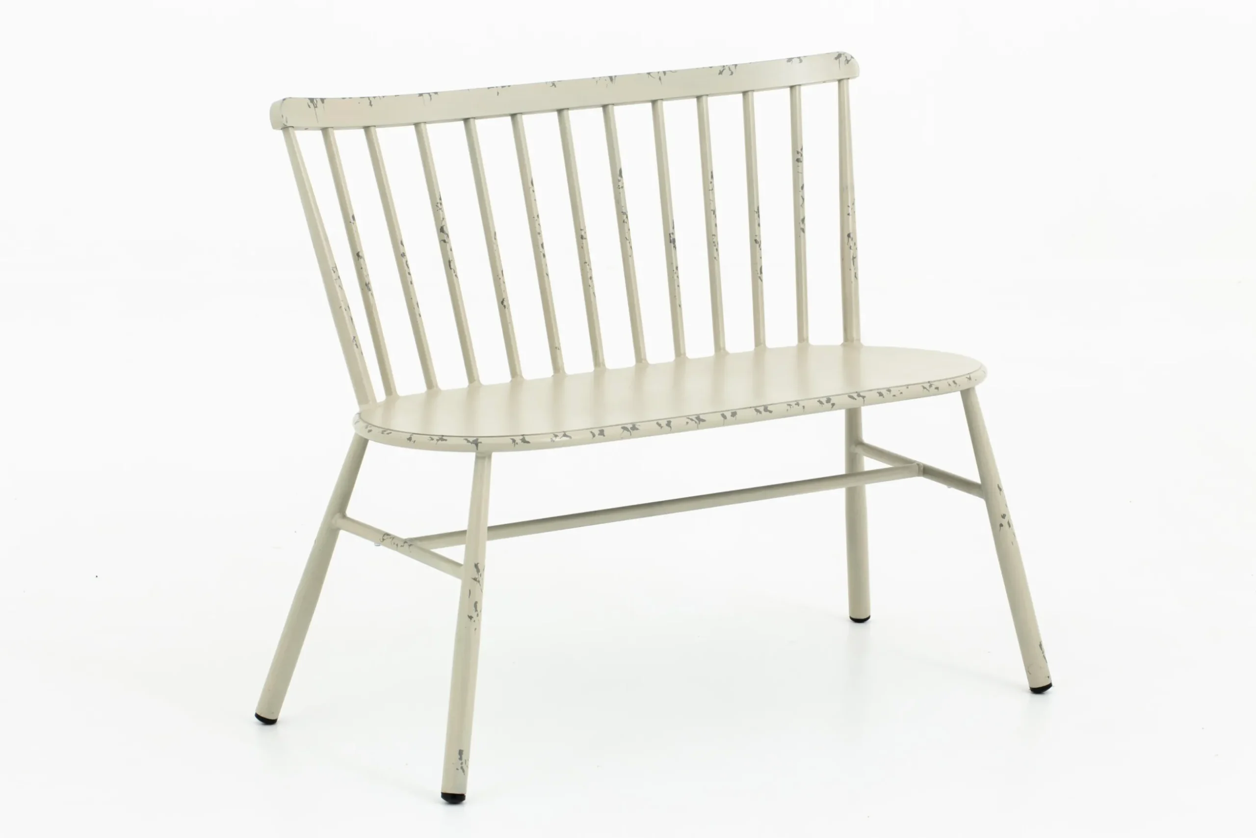 Claire, Garden Bench, Retro White
