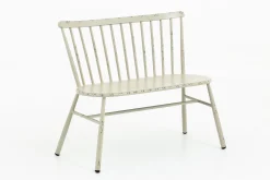 Claire, Garden Bench, Retro White