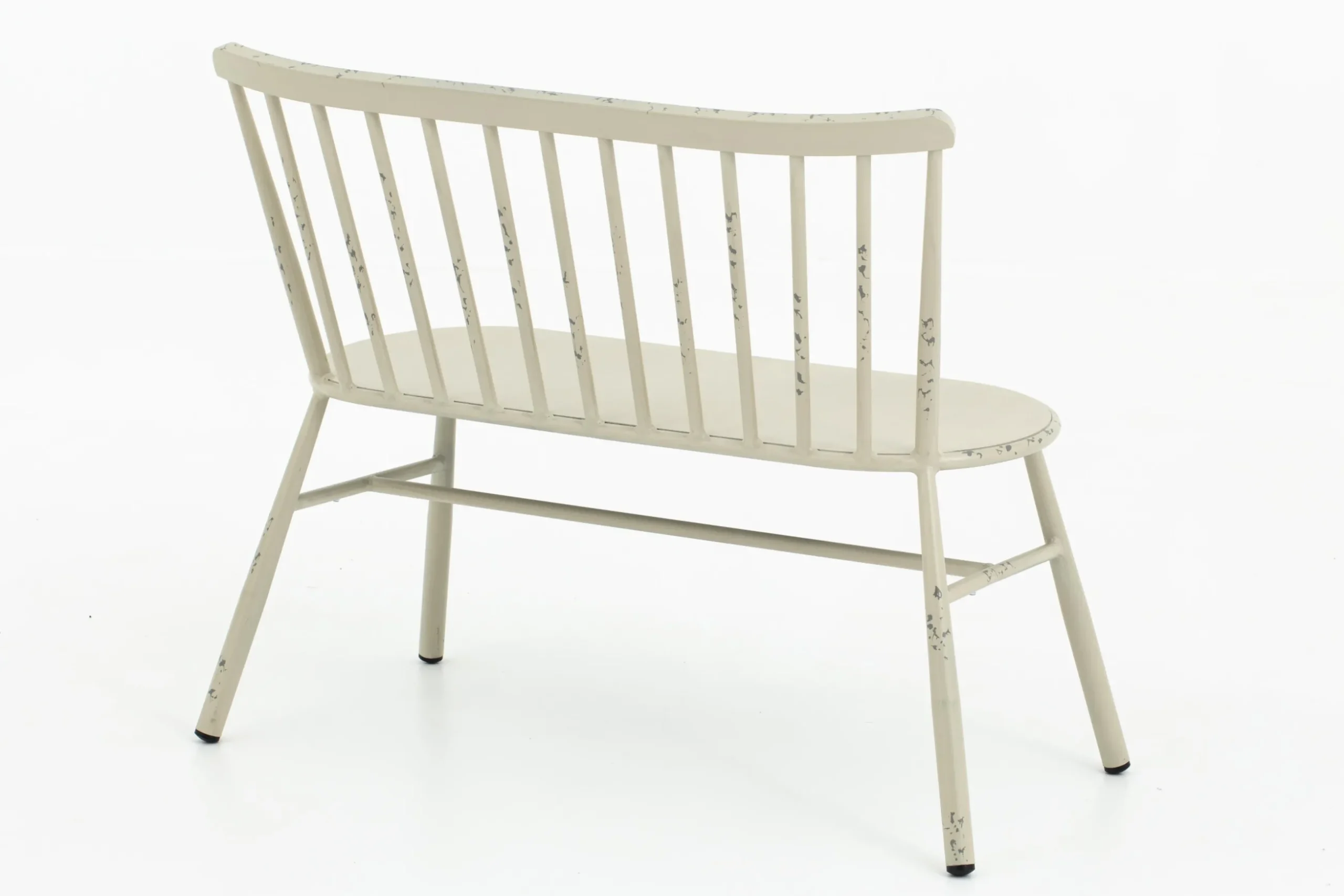 Claire, Garden Bench, Retro White
