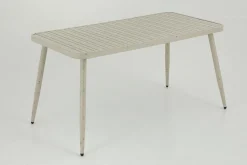 Claire, Garden Table, 150X75, Retro White