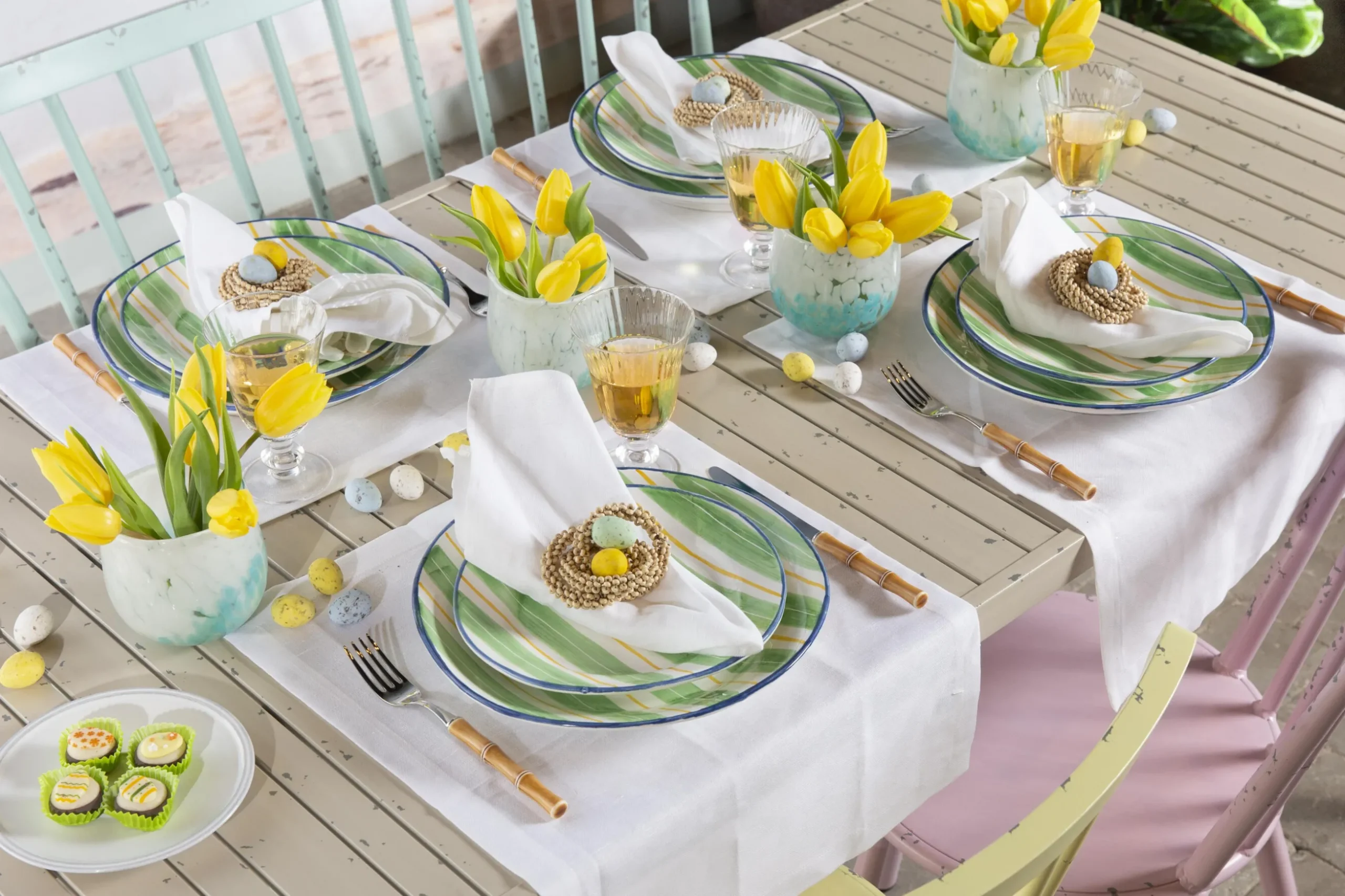 Claire, Garden Table, 150X75, Retro White