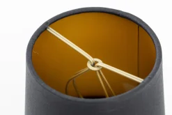Clips, Lampshade, Black And Gold, Cylinder, 10 Cm
