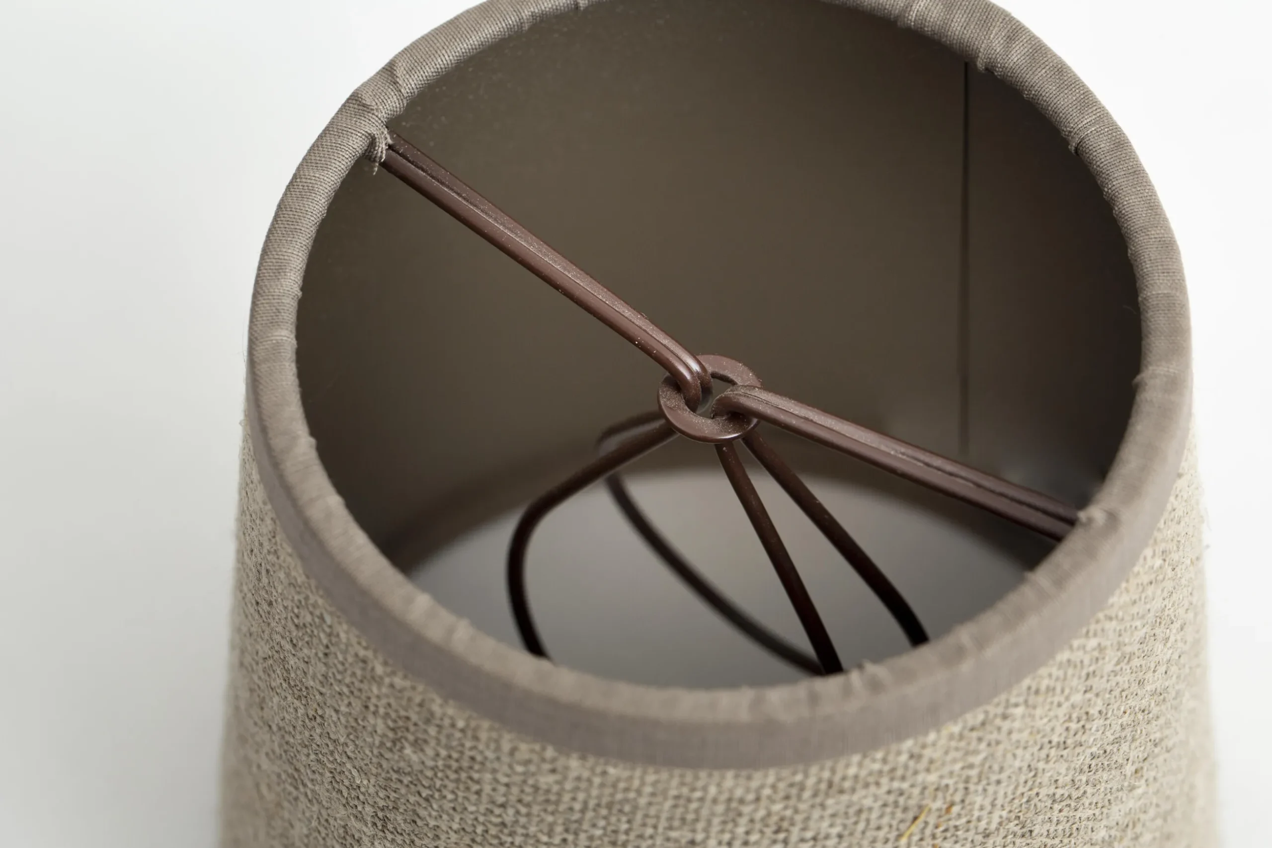 Clips, Lampshade, Natural And Silver, Cylinder, 10 Cm