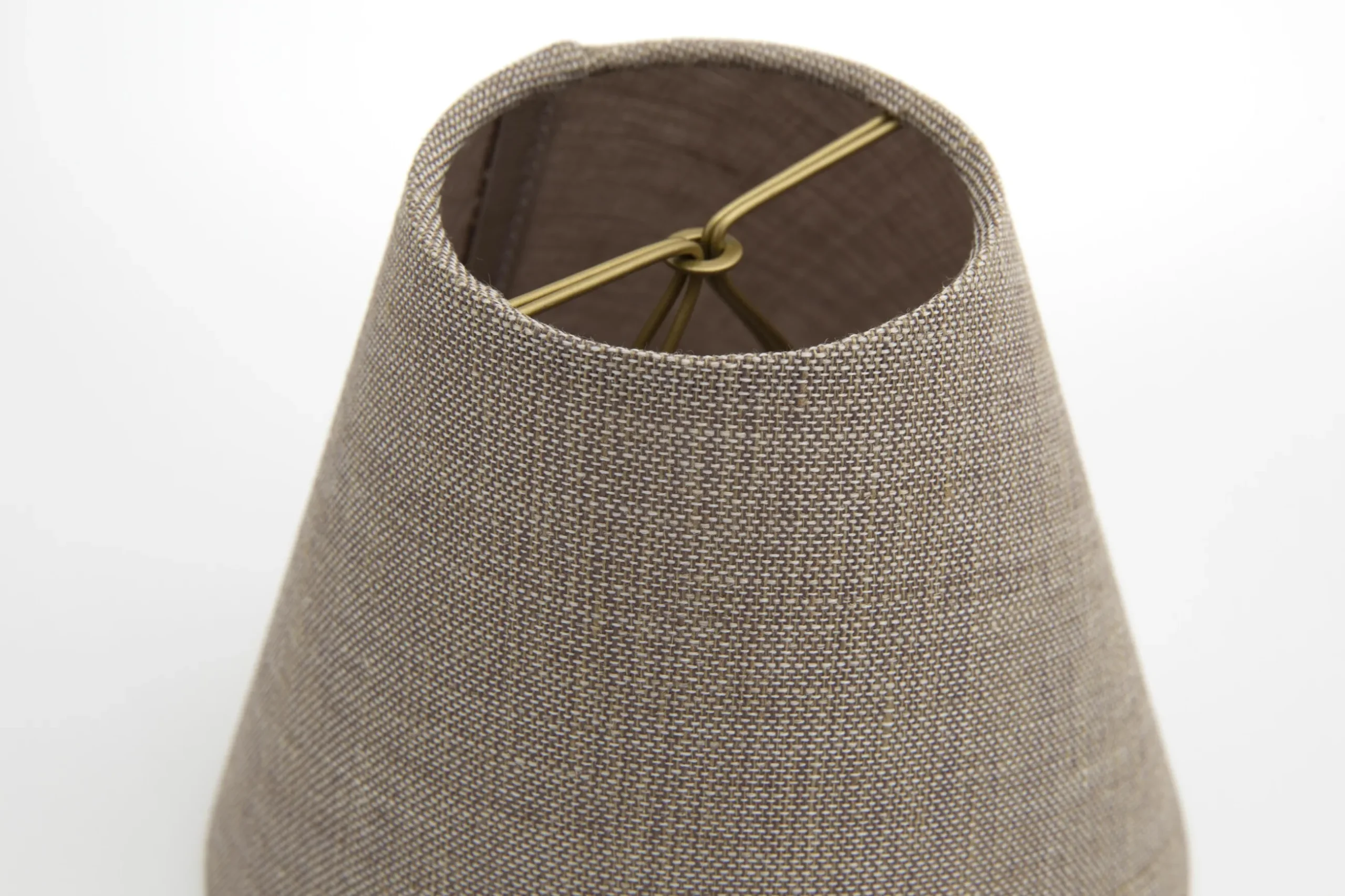 Clips, Lampshade, Natural And Grey, Conical, 14 Cm