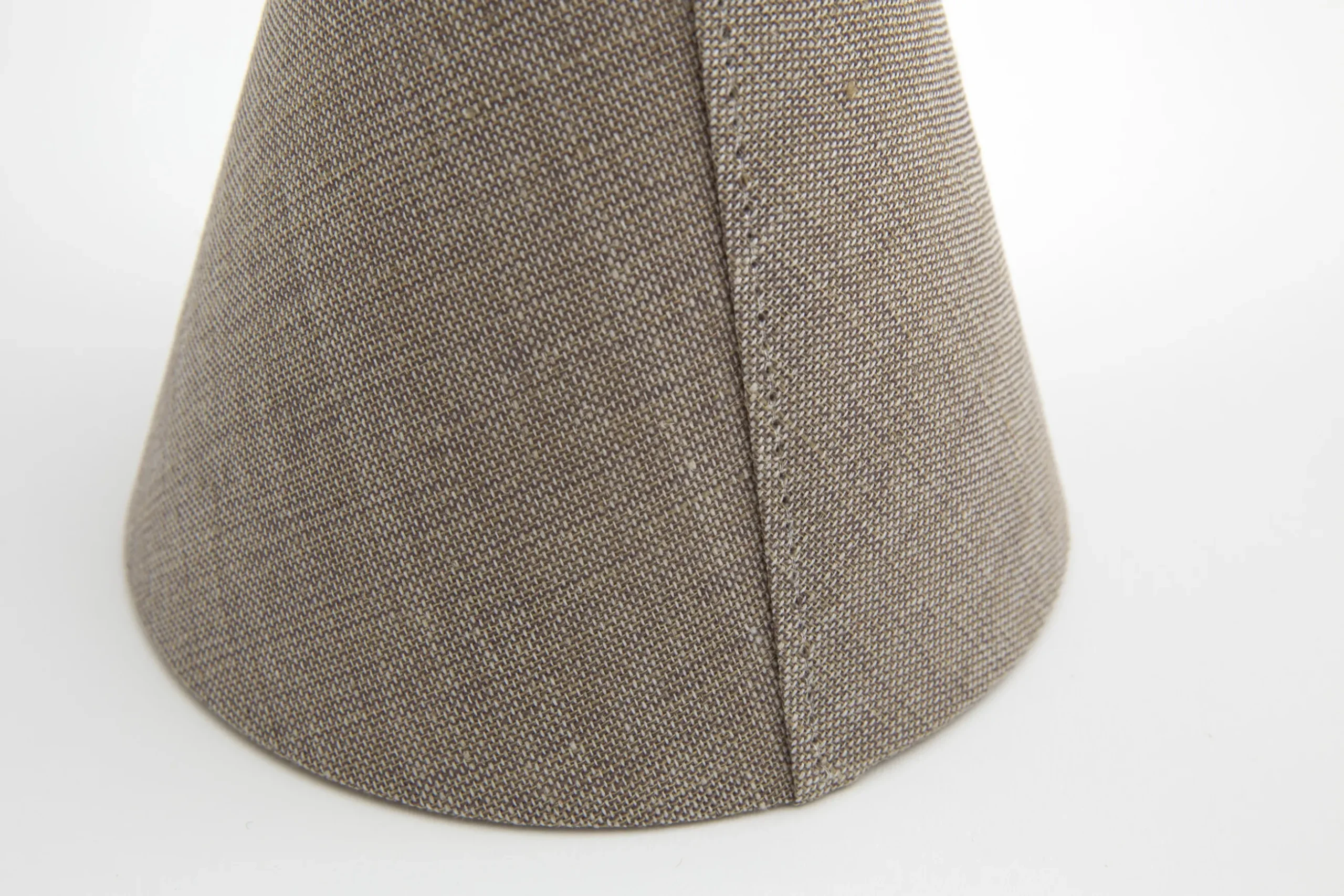 Clips, Lampshade, Natural And Grey, Conical, 14 Cm