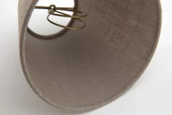 Clips, Lampshade, Natural And Grey, Conical, 14 Cm