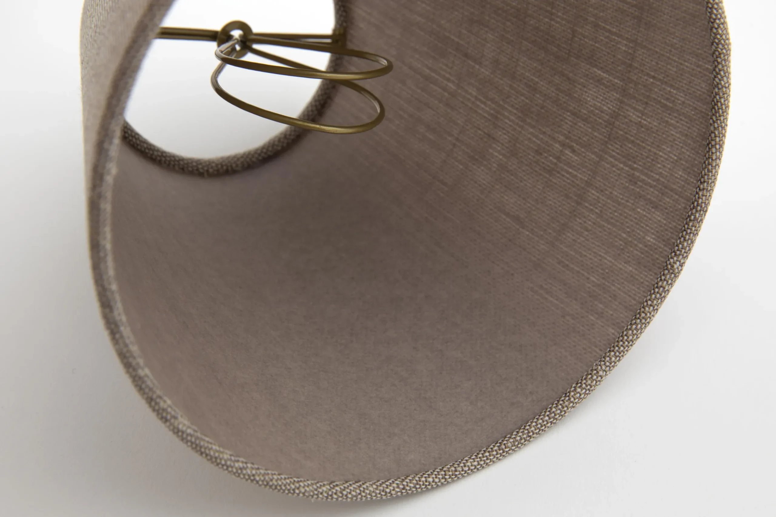 Clips, Lampshade, Natural And Grey, Conical, 14 Cm