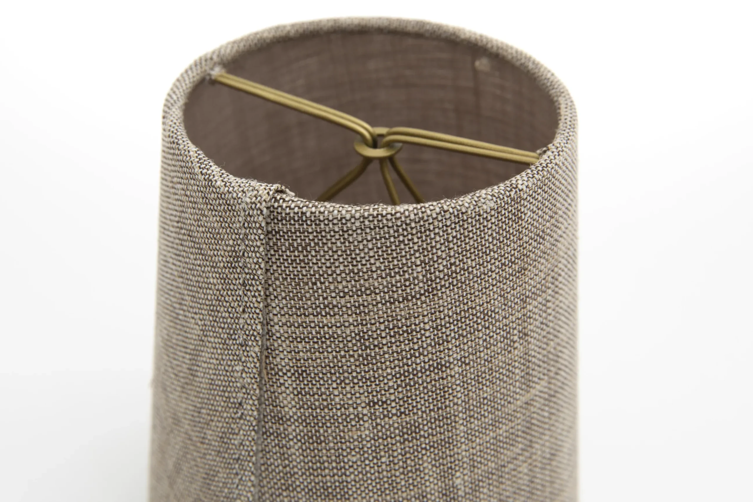 Clips, Lampshade, Natural And Grey, Cylinder, 10 Cm