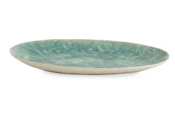 Cresta, Serving Plate, Ceramic, Turquoise, Oval