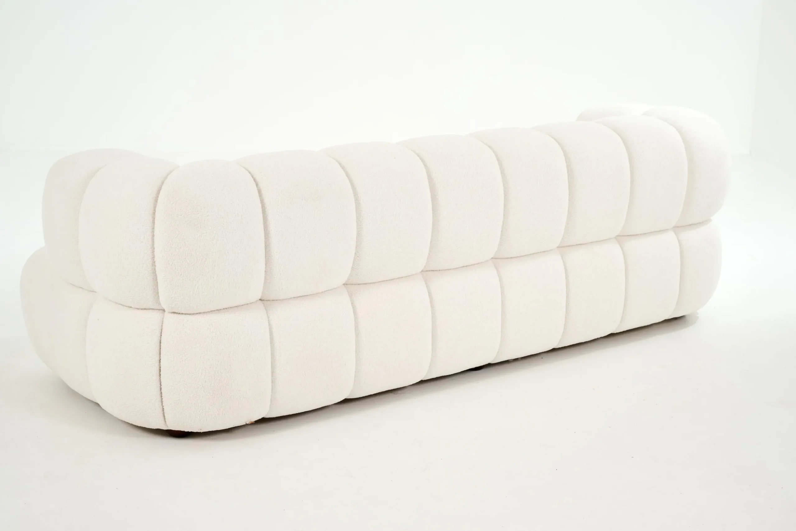 Dallas, Sofa, White, Boucle, 3 Seater