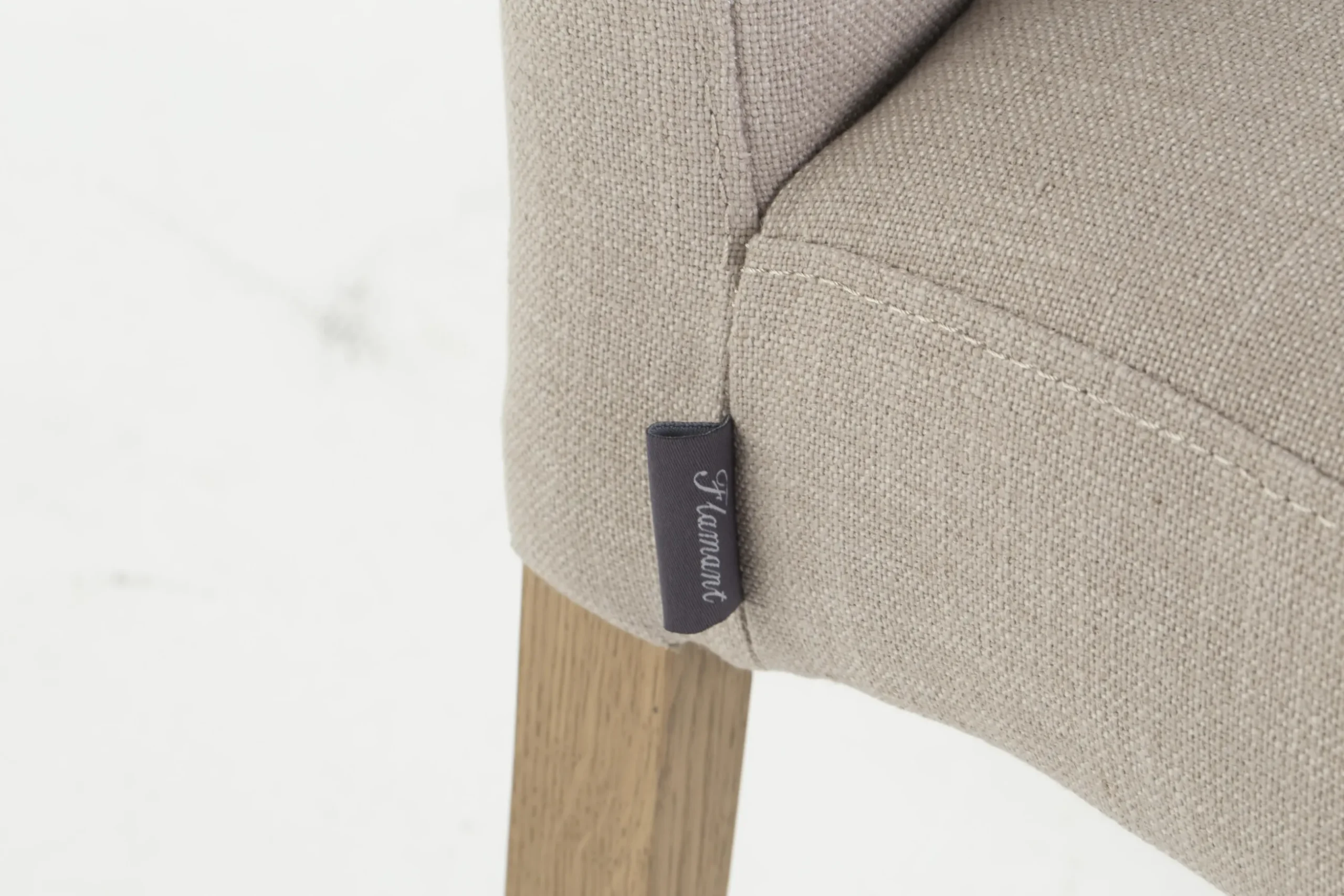 Dalya, Chair, Birch, Off-White Linen