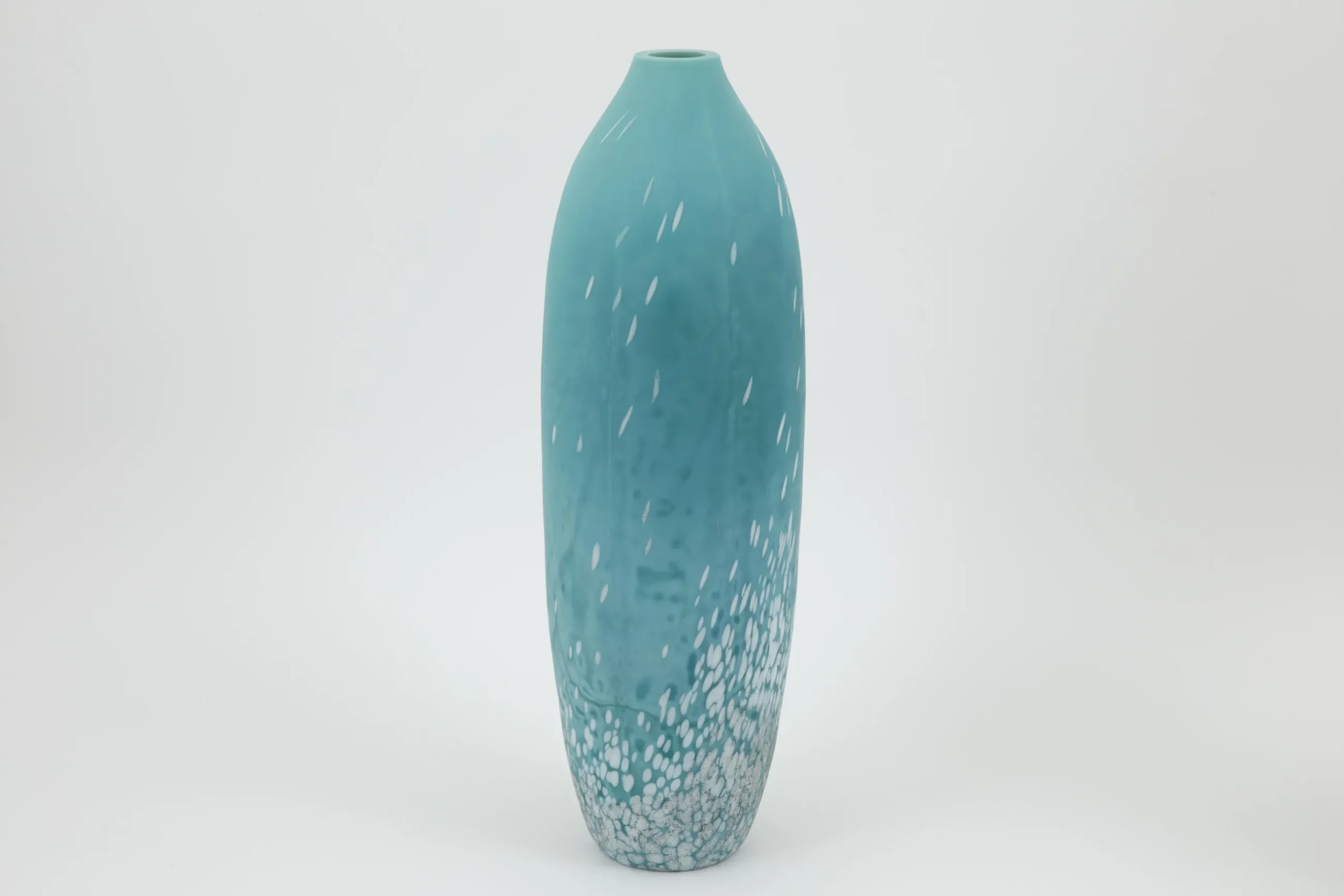 Dego, Vase, Glass, Turquoise, L