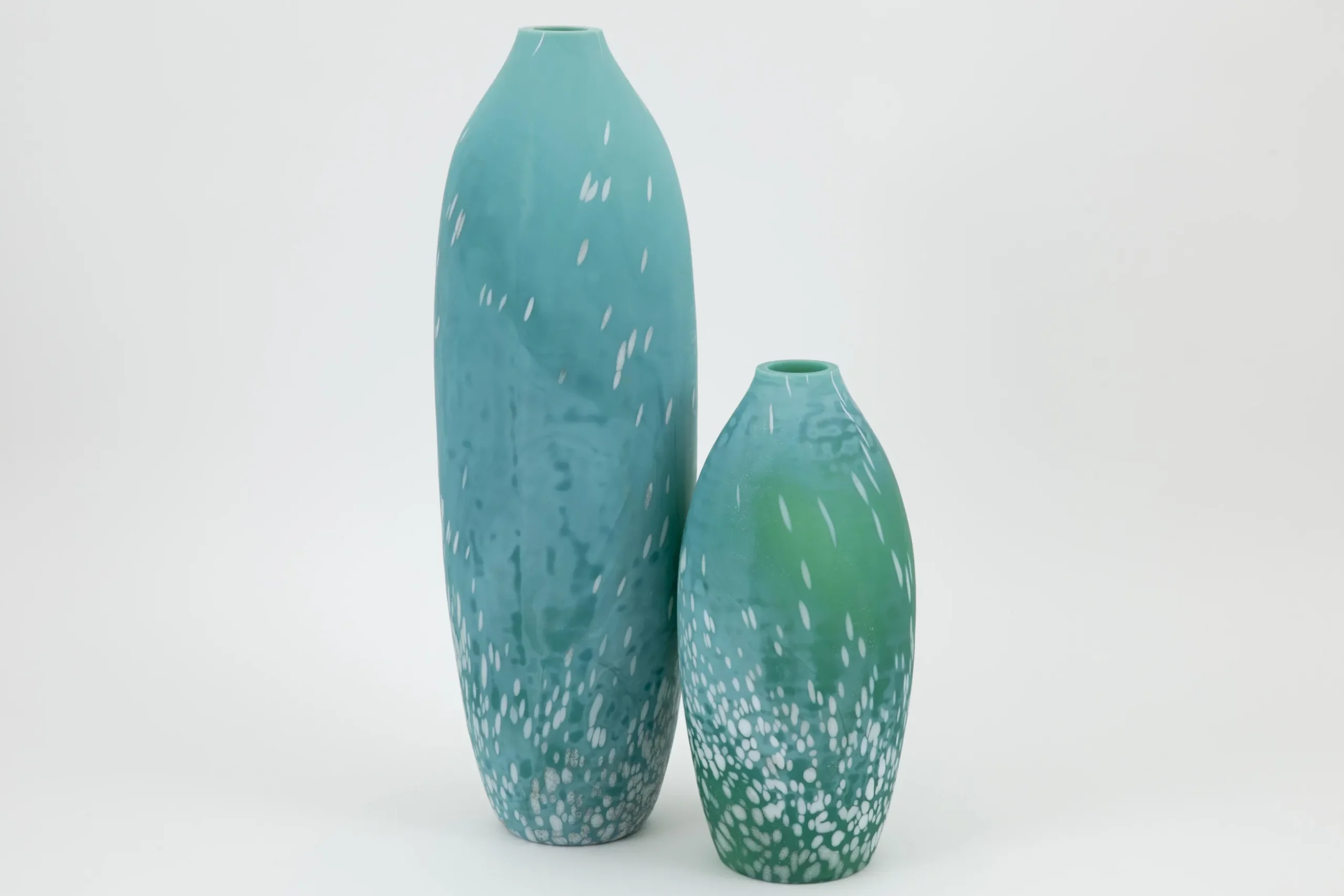Dego, Vase, Glass, Turquoise, L