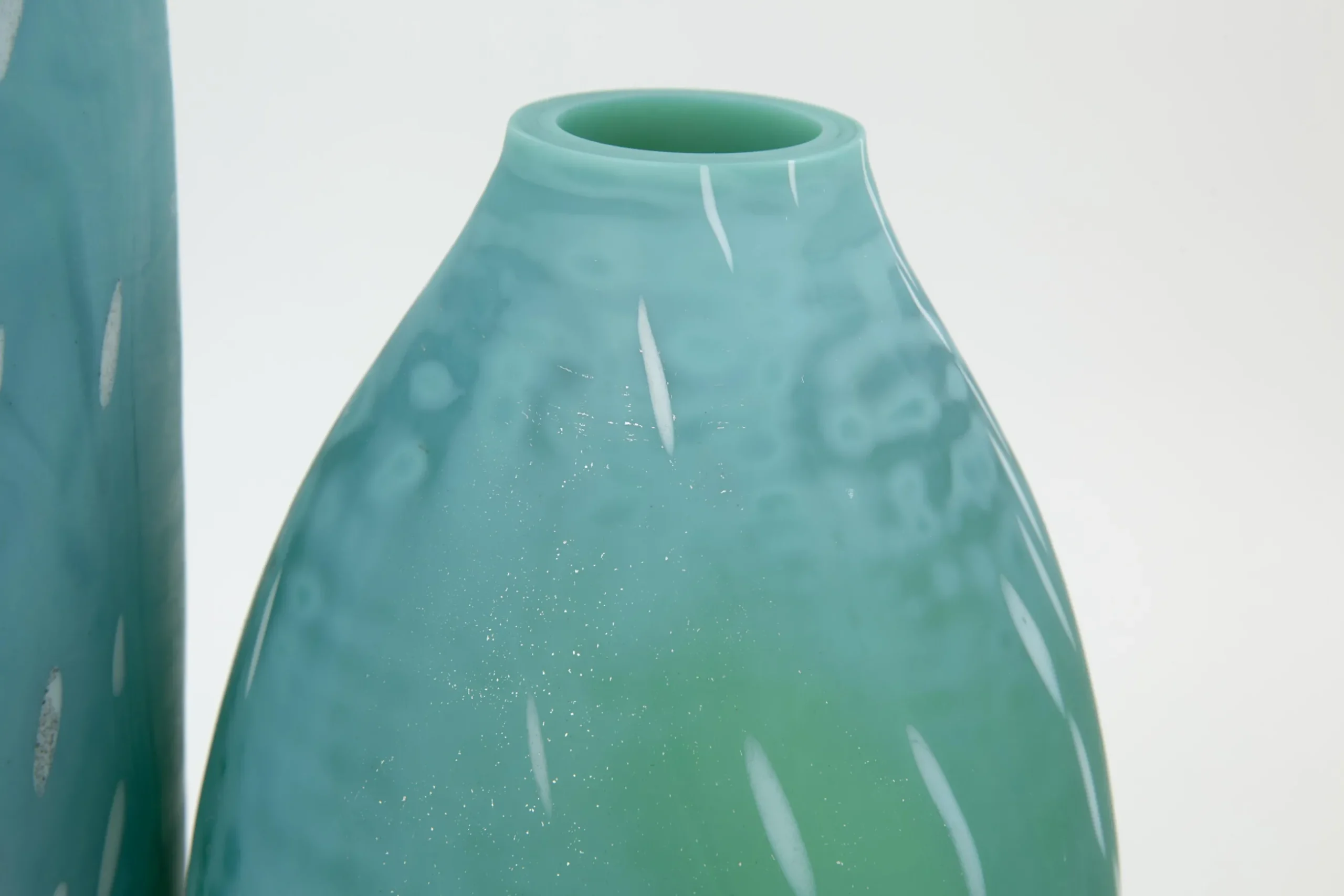 Dego, Vase, Glass, Turquoise, S