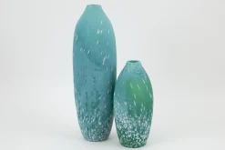 Dego, Vase, Glass, Turquoise, S