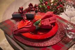 Delvin, Placemat, Beads, Red