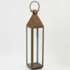 Ellis, Lantern, Iron And Glass, Rust, Xl