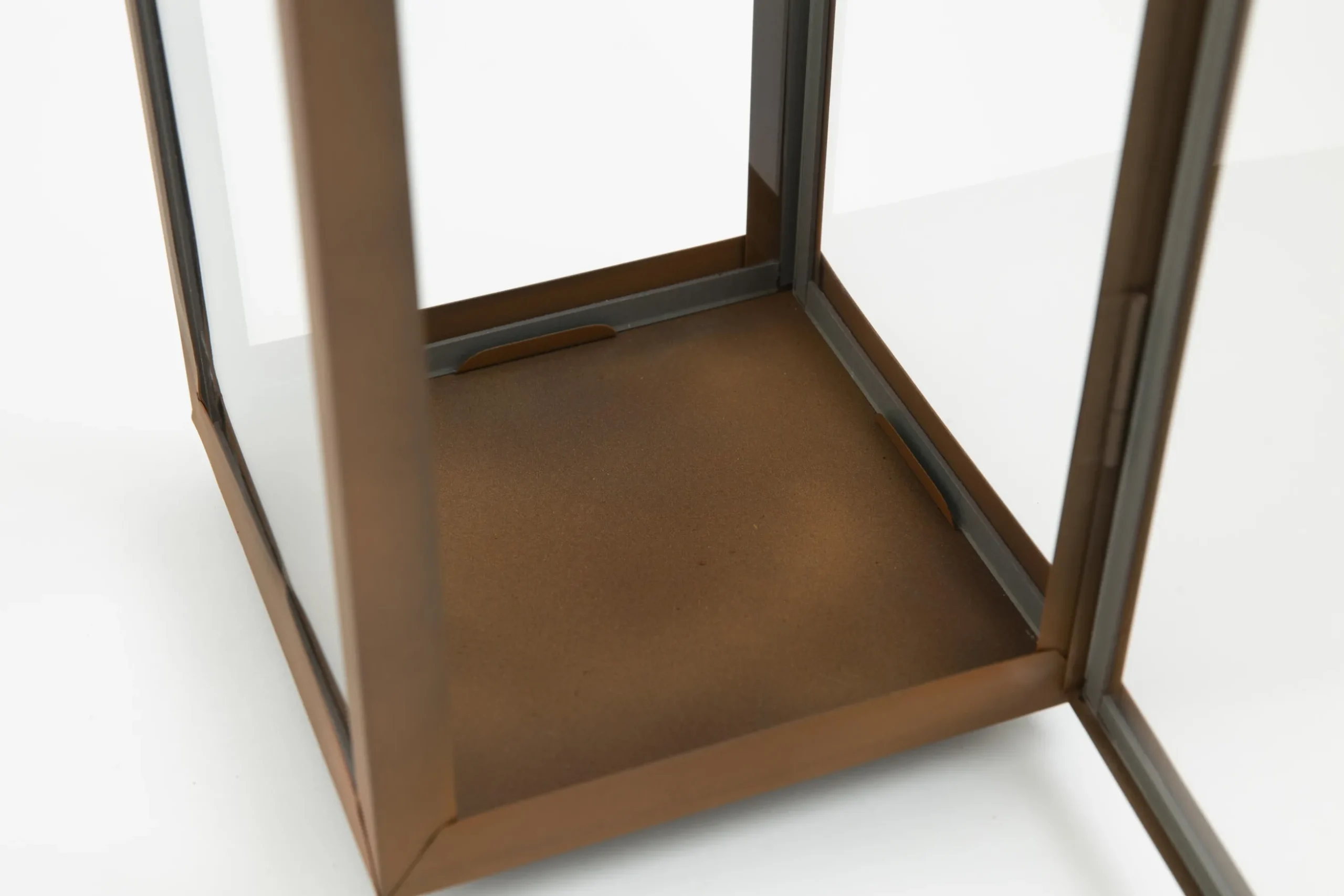 Ellis, Lantern, Iron And Glass, Rust, Xl