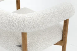 Fancy, Armchair, Fabric, White