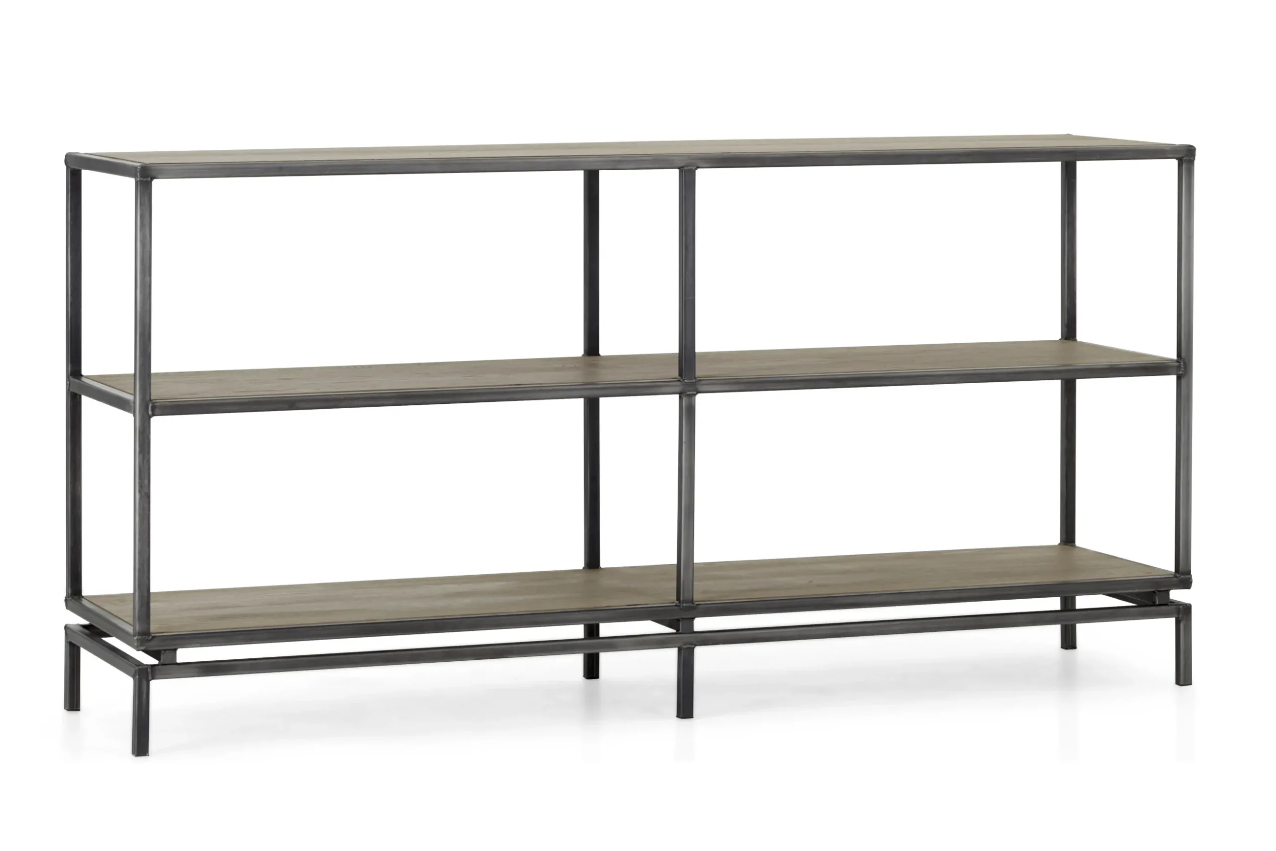 Farra, Console Table, Weathered Oak And Iron