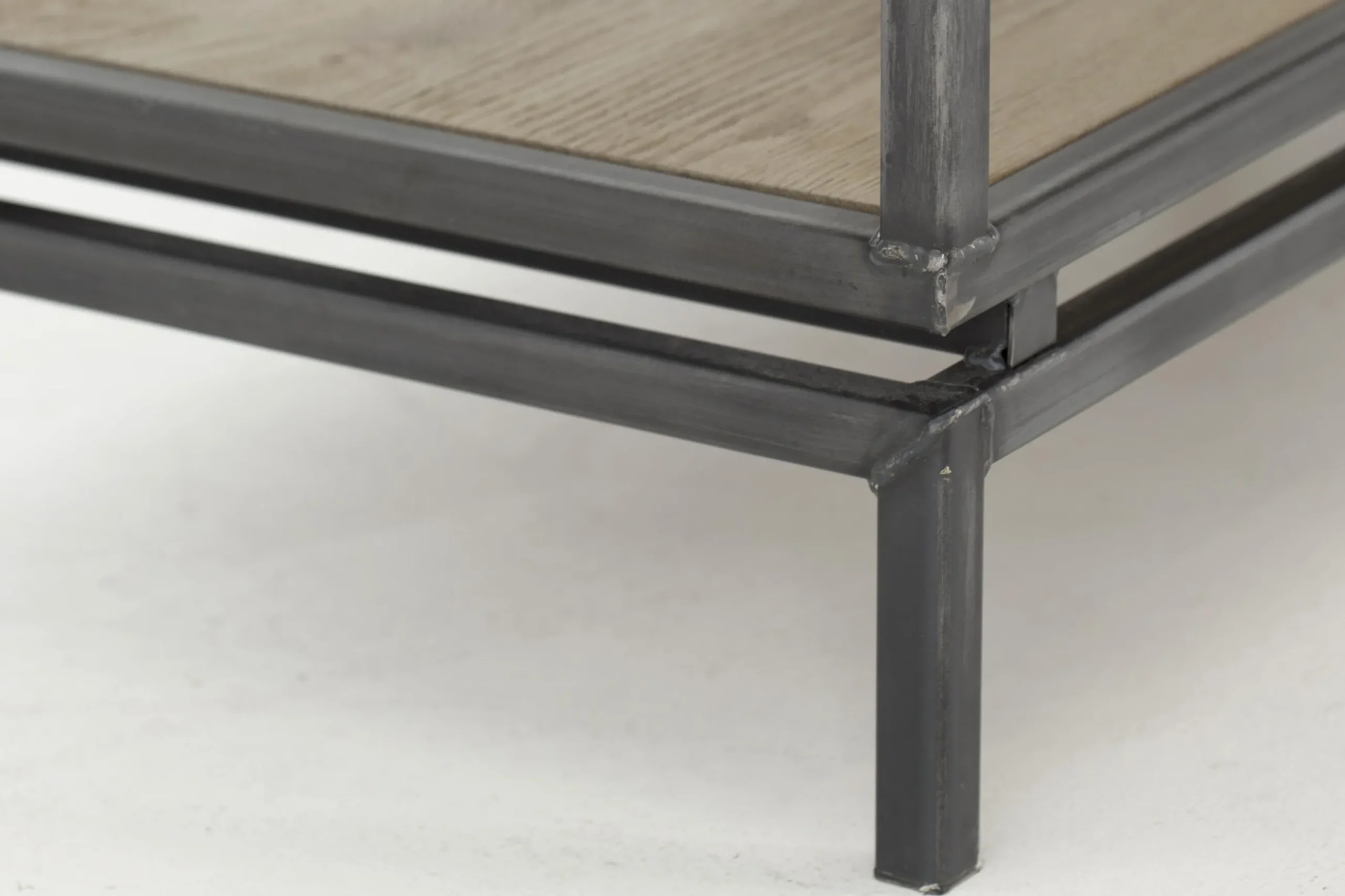 Farra, Console Table, Weathered Oak And Iron