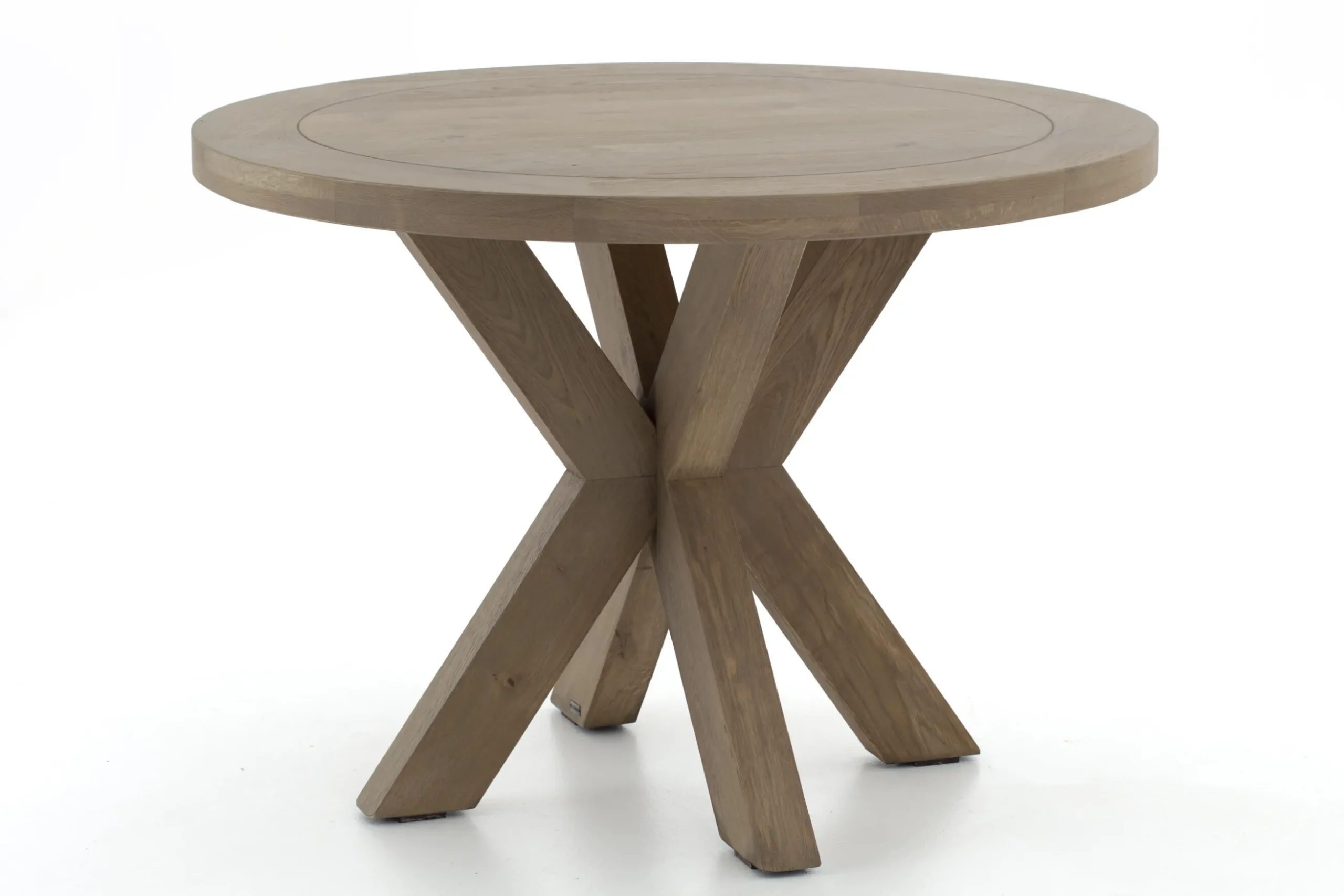 Forino, Dining Table, Weathered Oak, Round, 110 Cm