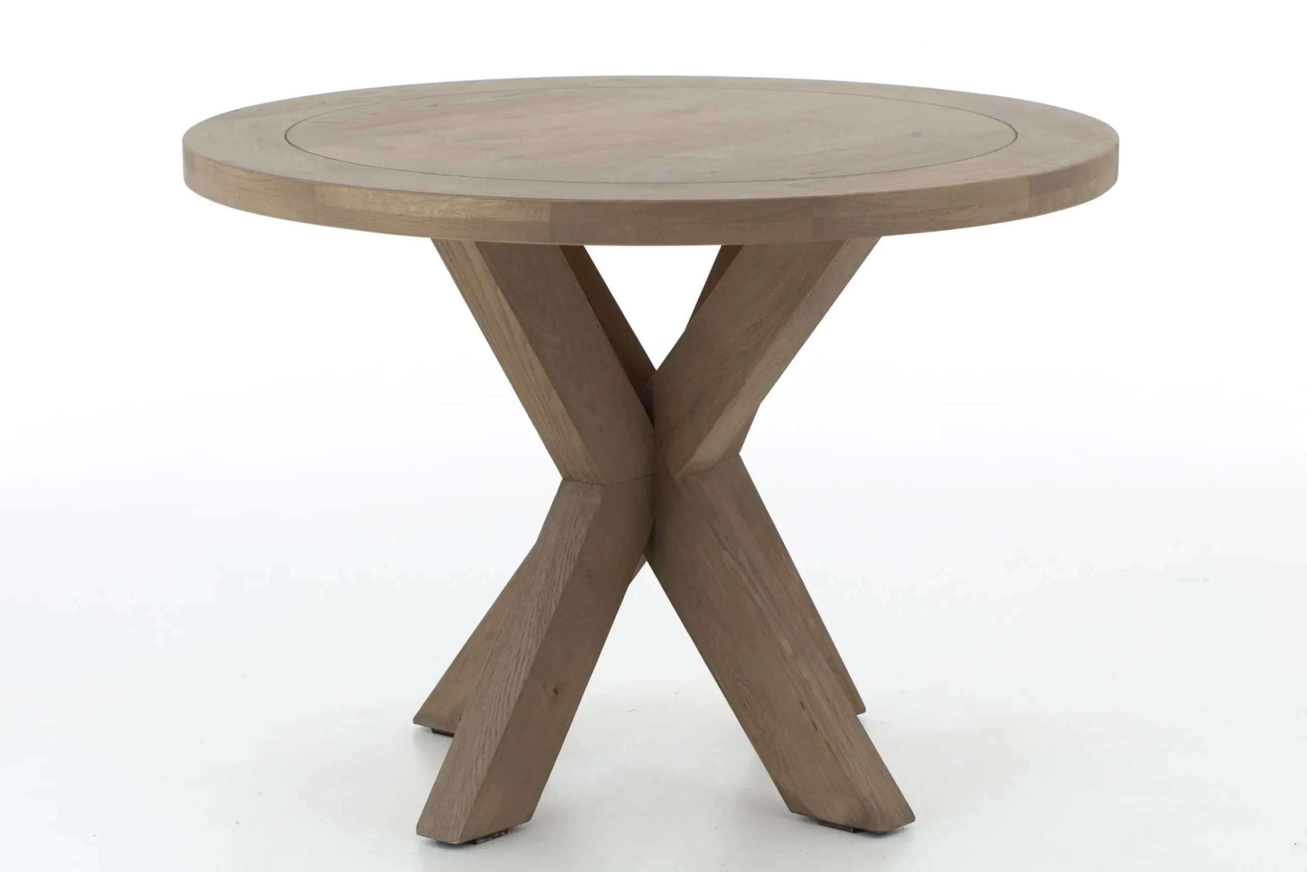 Forino, Dining Table, Weathered Oak, Round, 110 Cm
