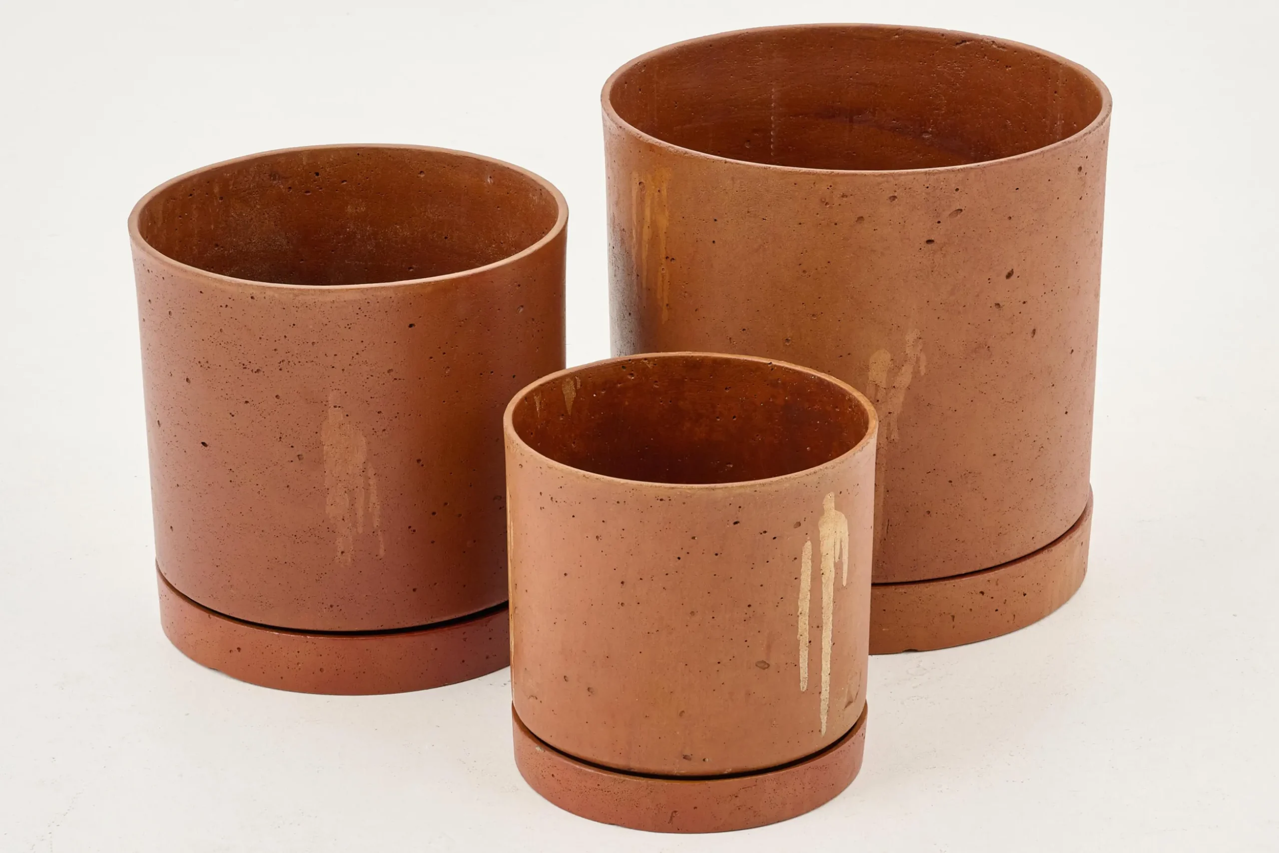 Gregg, Planter, Rust, With Saucer, M