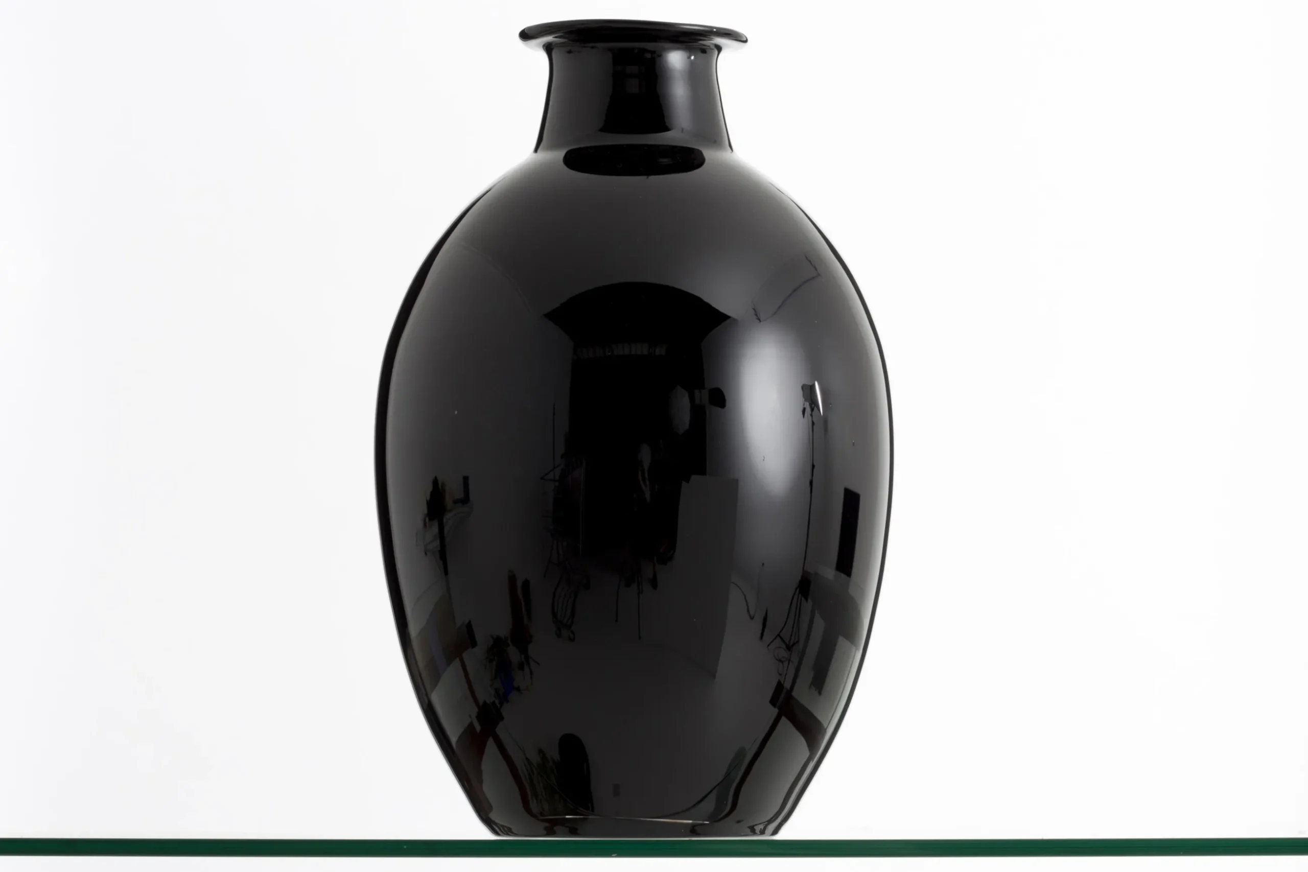 Griegos, Vase, Glass, Black