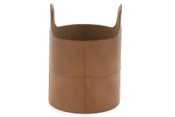 Hanan, Basket, Leather, Round