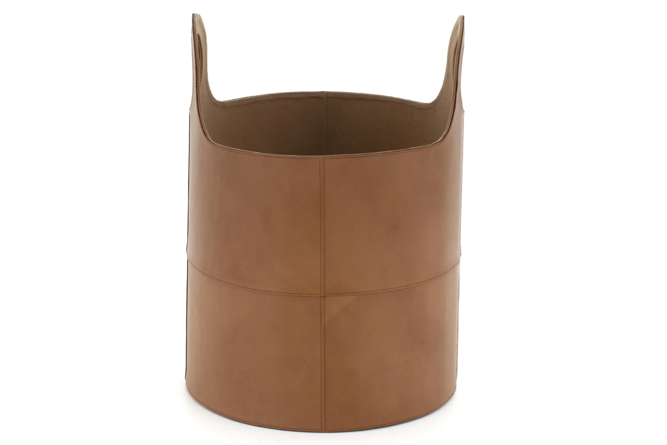 Hanan, Basket, Leather, Round