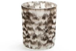 Hannigan, Tea Light Holder, Feathers, L