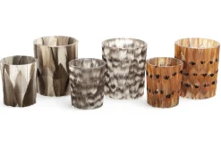 Hannigan, Tea Light Holder, Feathers, L