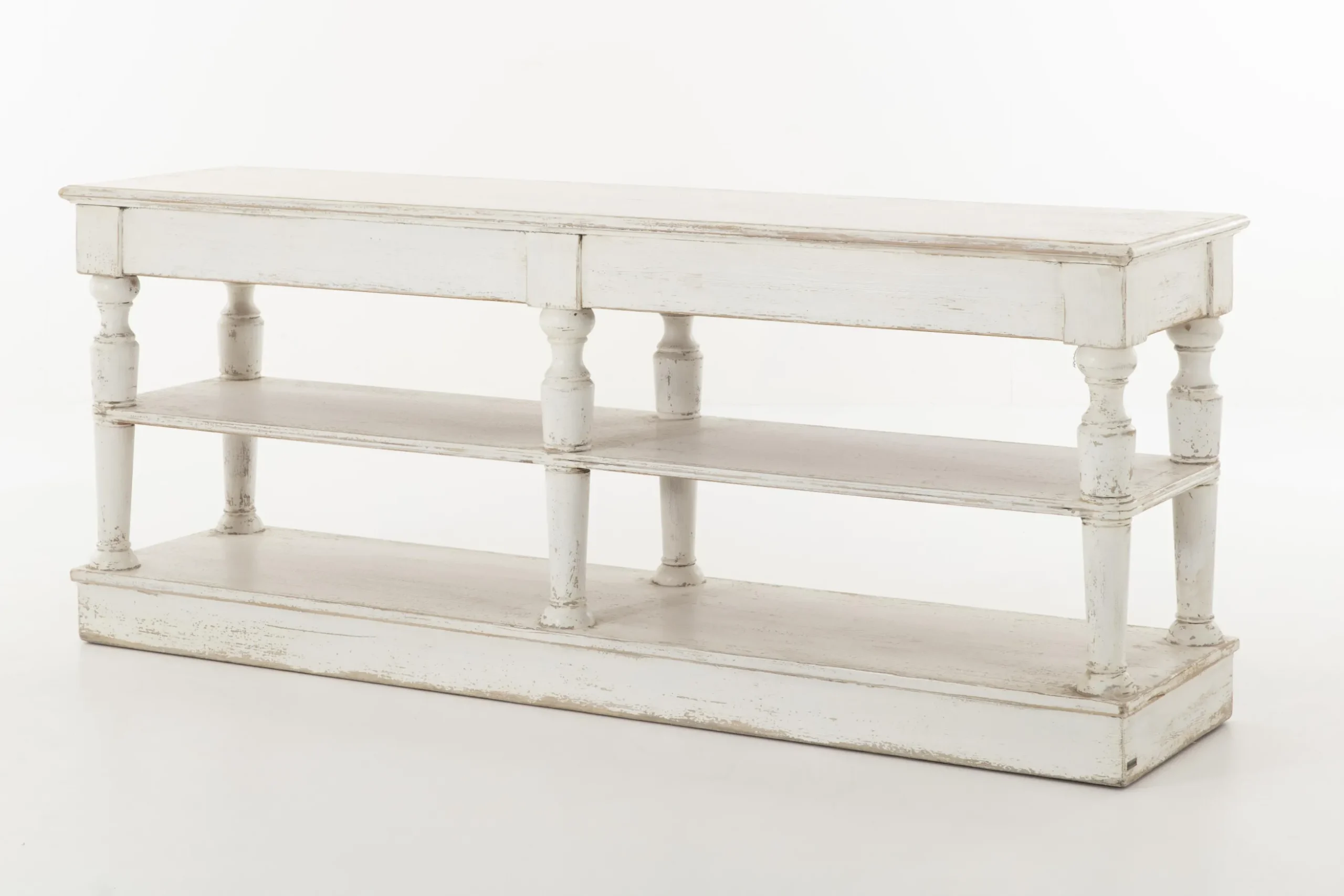 Henrice, Console Table, 3 Levels, 4 Drawers, Antique Finish