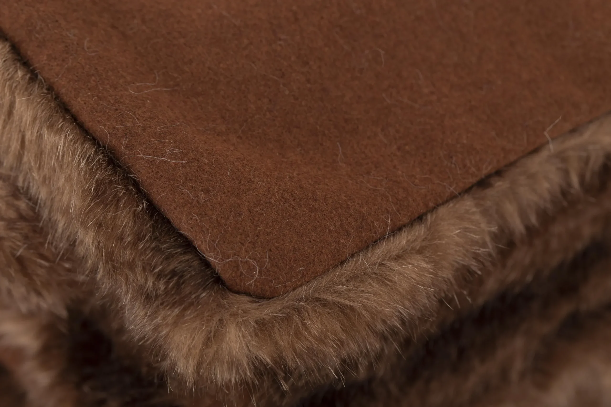 Hirom, Plaid, Faux Fur