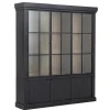 Iron Jason, Cabinet, Black, Oak, 3 Iron Doors