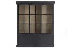 Iron Jason, Cabinet, Black, Oak, 3 Iron Doors