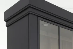 Iron Jason, Cabinet, Black, Oak, 3 Iron Doors