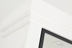 Iron Jason, Cabinet, White, 3 Iron Doors