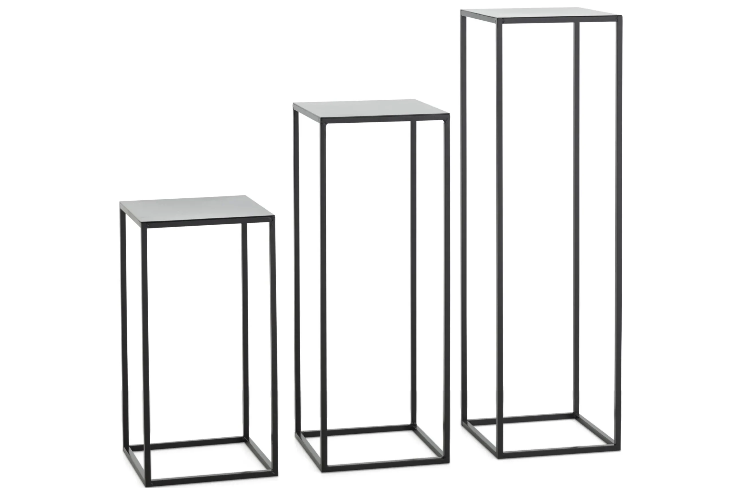 Isaac, Stand, Metal, Black, H 75 Cm