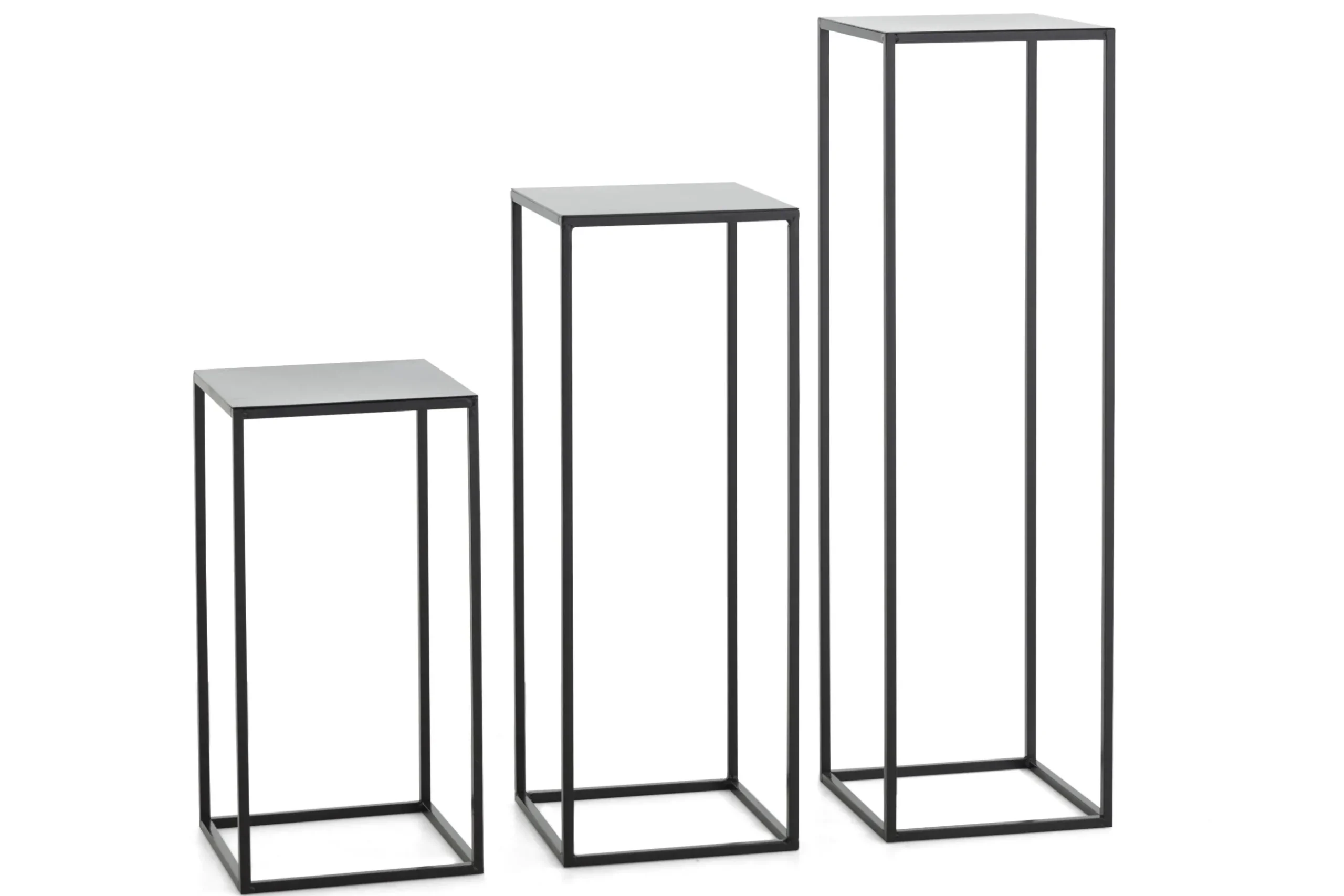 Isaac, Stand, Metal, Black, H 55 Cm