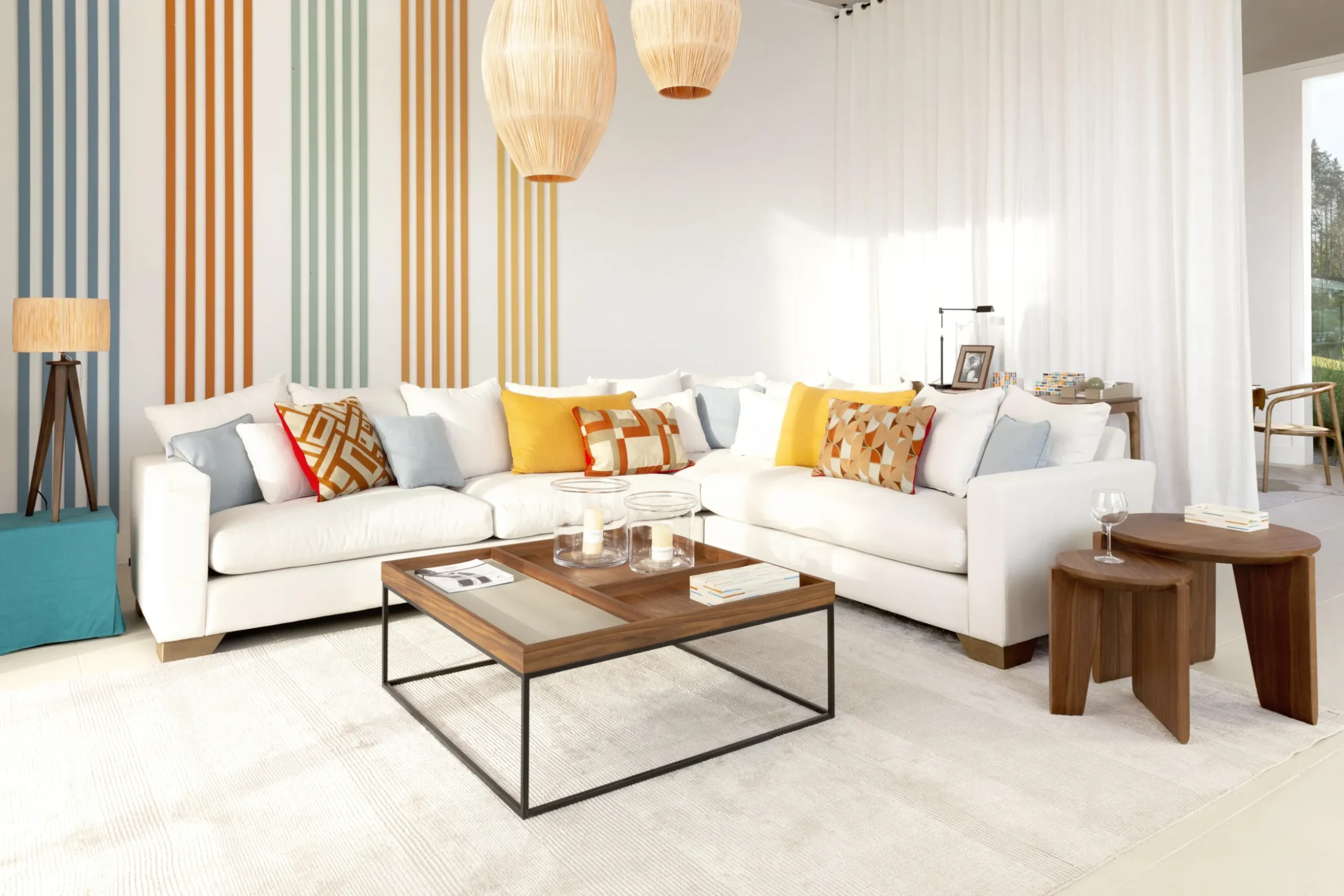 Jalon, Coffee Table, Square, Wood And Metal